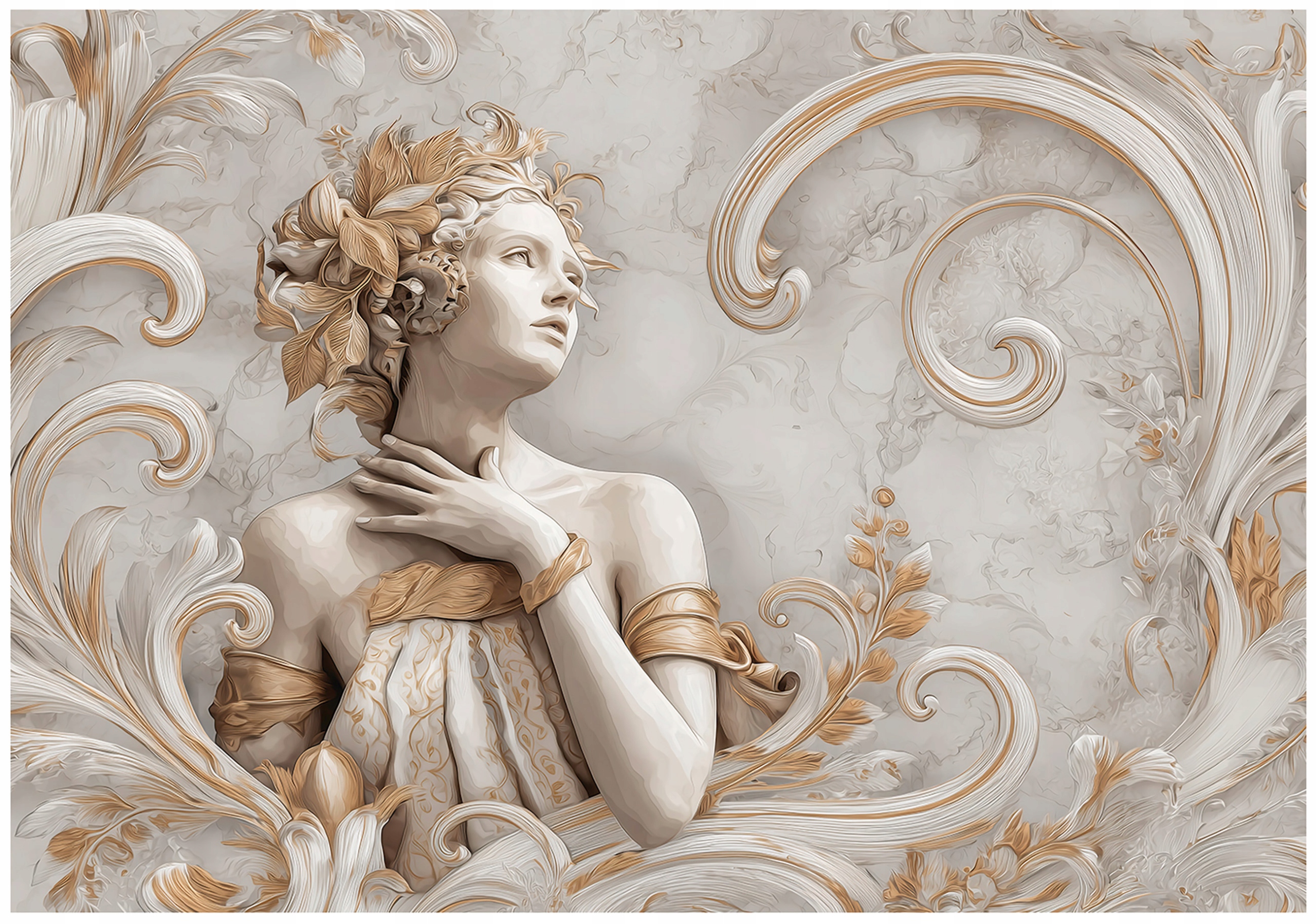 Fototapeta Žena Abstrakce Zlato Do Ložnice Obývacího Pokoje Flizelina 350x250