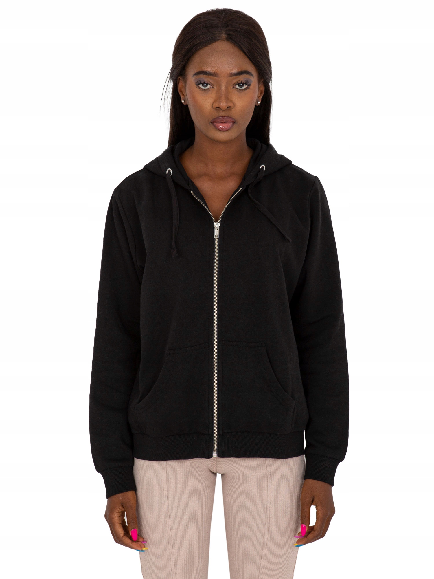 

Bluza Damska Basic rozpinana z kapturem XL