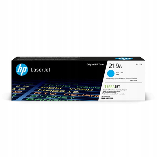 Toner Hp 219 Cyan Original LaserJet Toner Cartridge W2191 Blue (cyan)