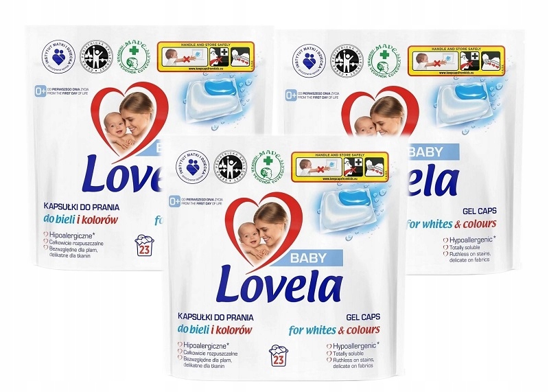 

Lovela kapsułki do prania dla niemowląt 69szt