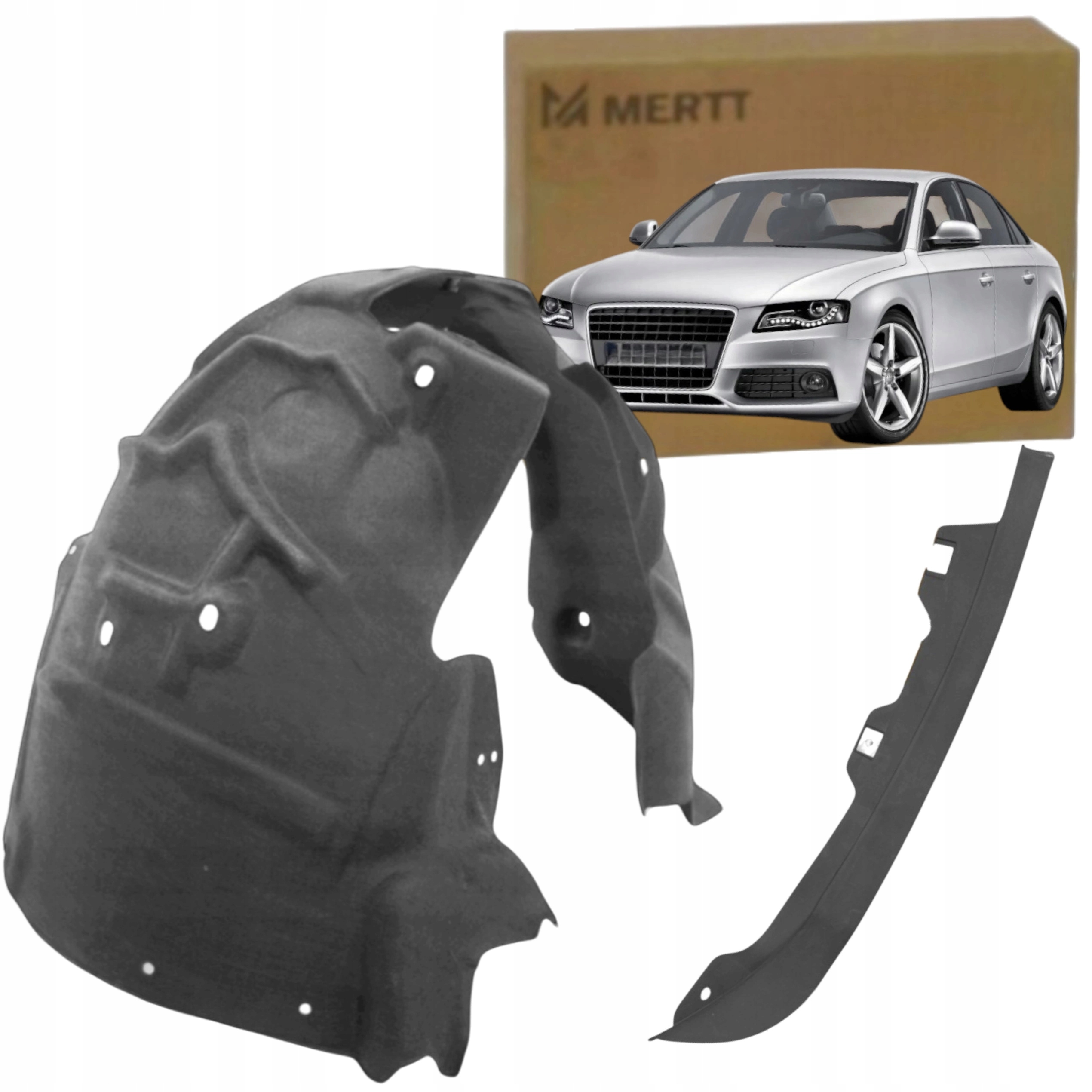 Nadkole kolo Levé přední Materiál 8K0821172 Audi A4 B8 08-11 spoiler