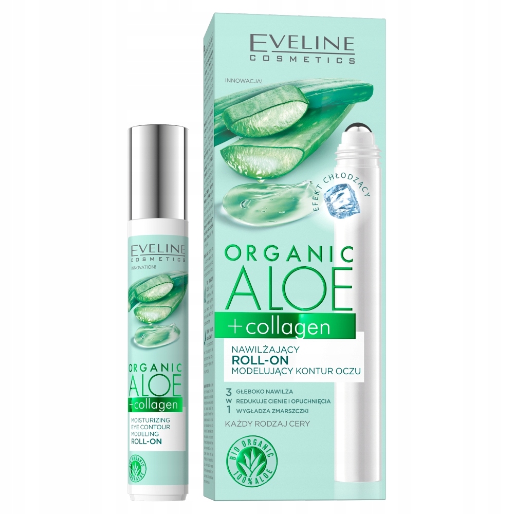 EVELINE Aloe roll-on modelujący kontur oczu 15ml