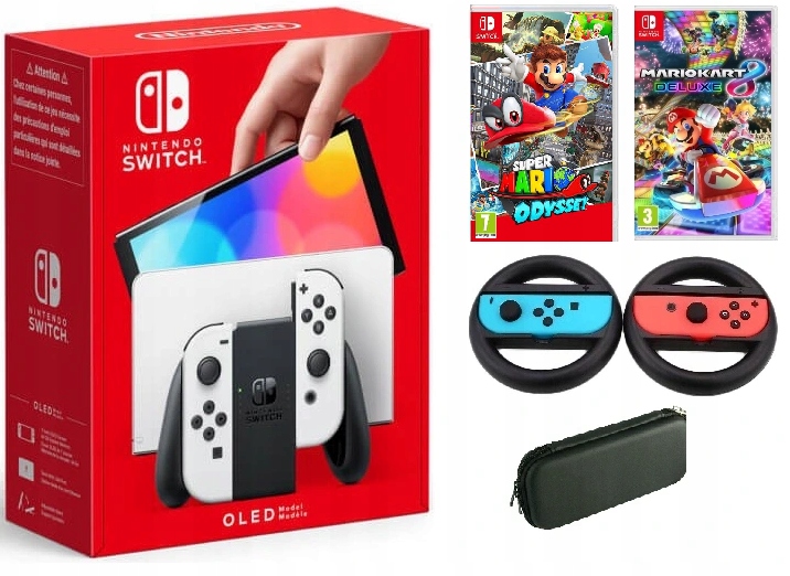 

Zestaw Nintendo Switch Oled Akcesoria 2 Gry