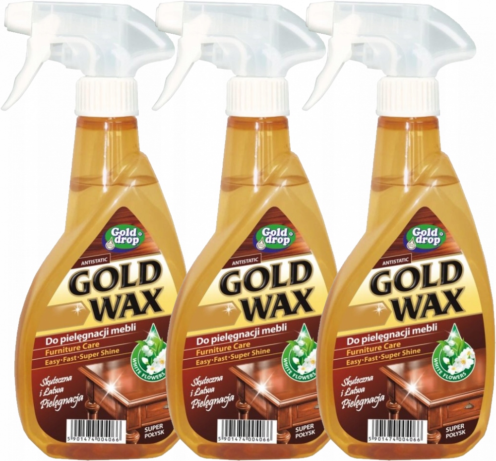 

Gold Wax Preparat Do Pielęgnacji Mebli 400ml x3