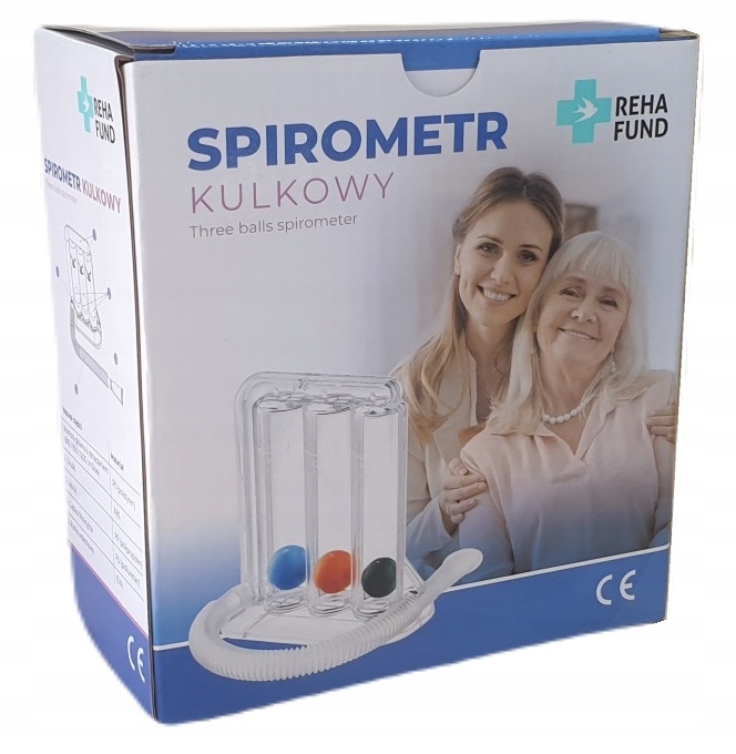 

Rehafund RX1402 Spirometr Kulkowy Trenażer Oddechu