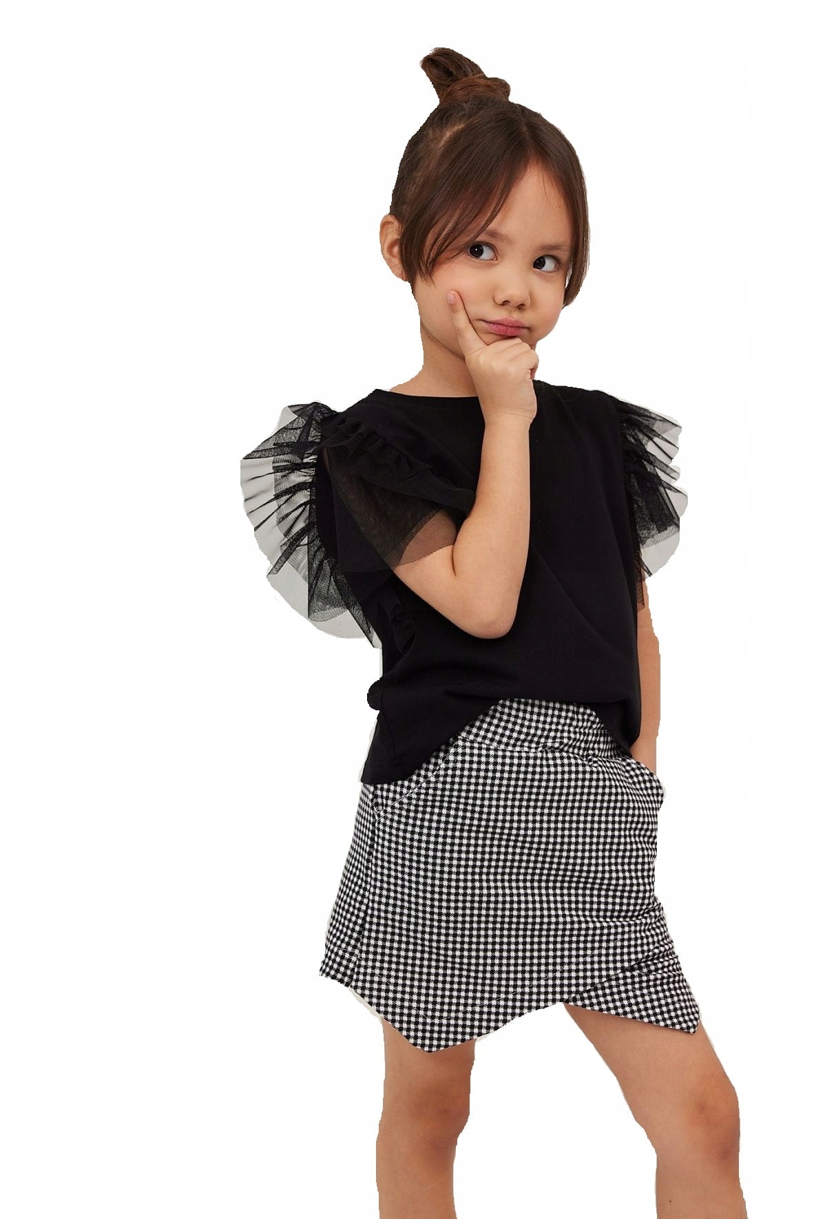 

Czarna bluzka z tiulem All For Kids 152 158