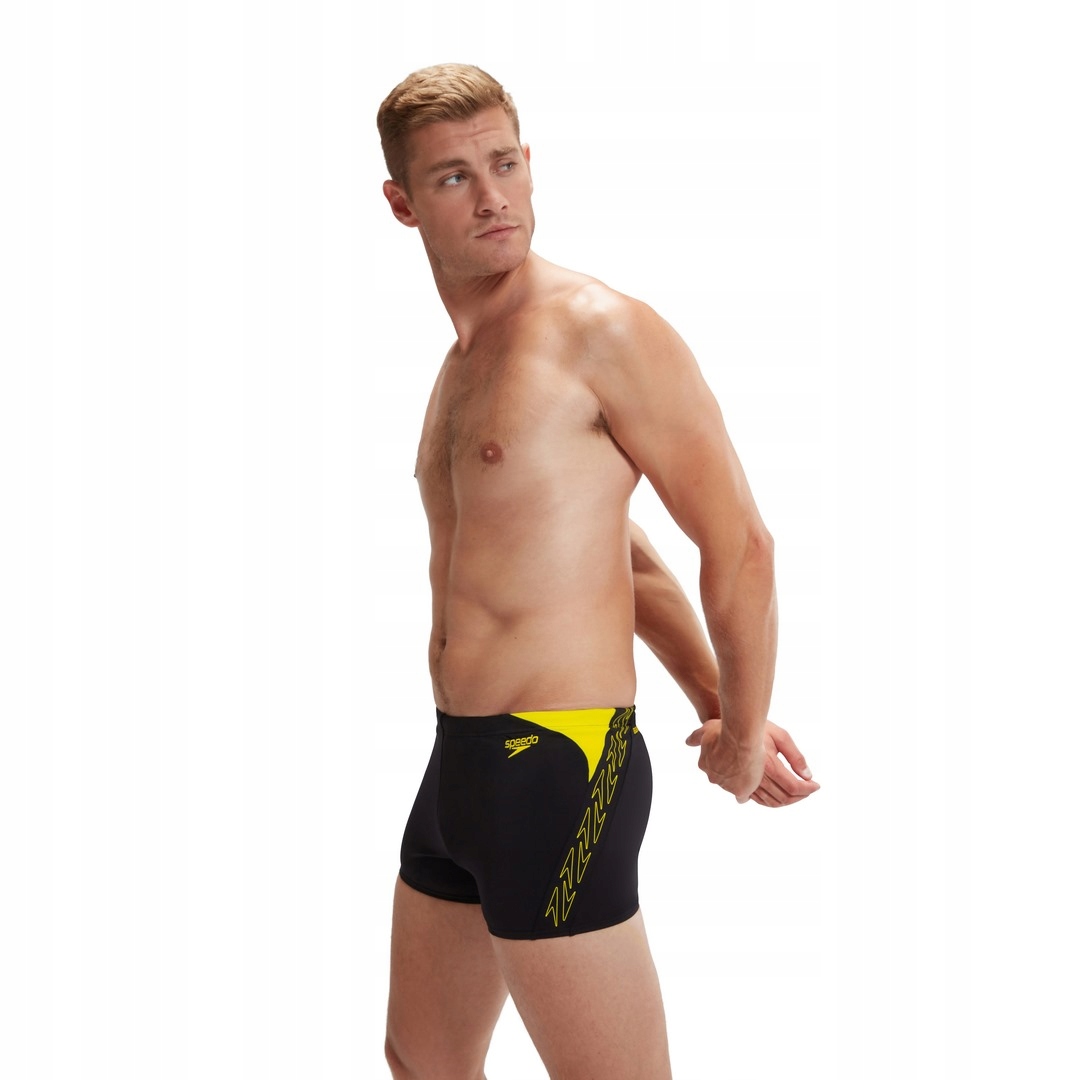 Szorty kąpielowe Speedo Hyperboom Spl Short Am Black/yellow 34