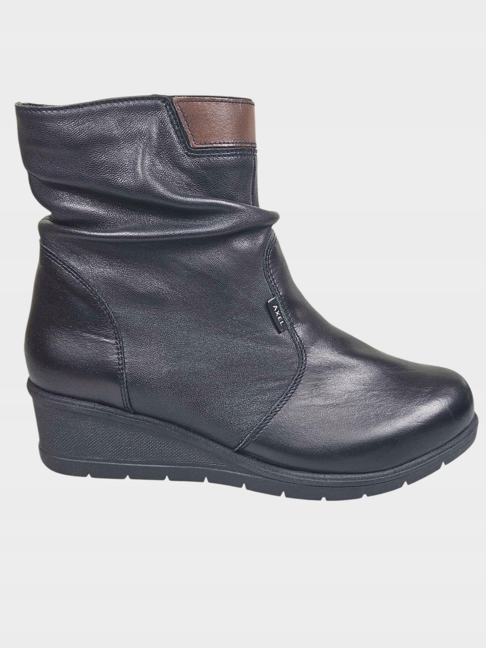 Axel Kotníkové Boty Na Nízkém Podpatku 4449 Černá Bronzová r41