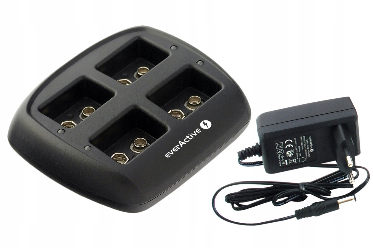 

Ładowarka 4 Akumulatorków Baterii 9V 6LR61 Szybka