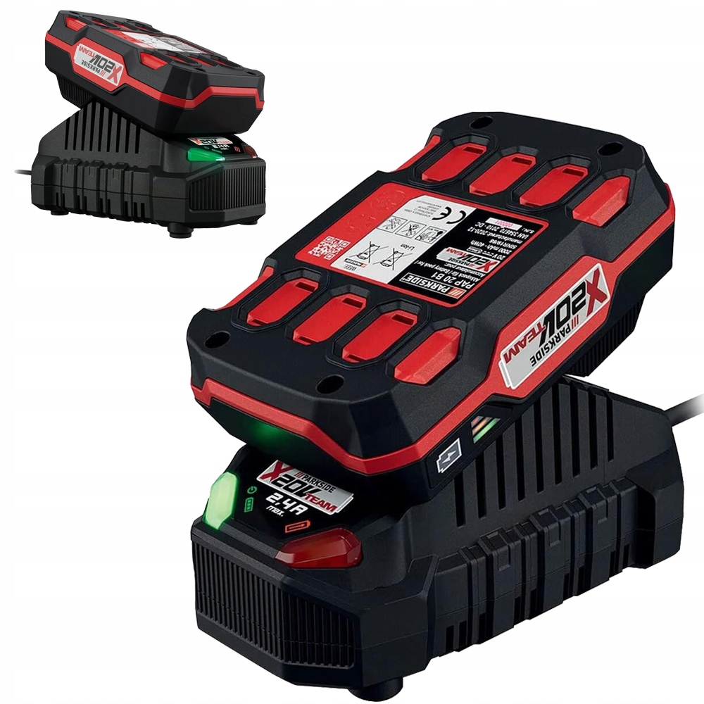 Akumulátor Parkside Pap 20 B1 Baterie 2AH 20V Nabíječka Li-ion Set