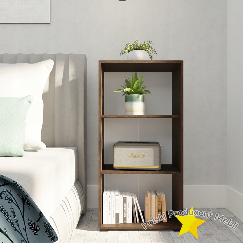 REGAŁ 60 KSIĄŻKI SEGREGATORY WENGE PŁYTA 18 mm