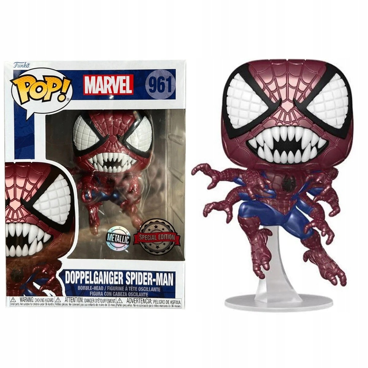 Funko Pop! Marvel 961 Doppelganger Spiderman – Metallic Special Edition (limitovaná edice)