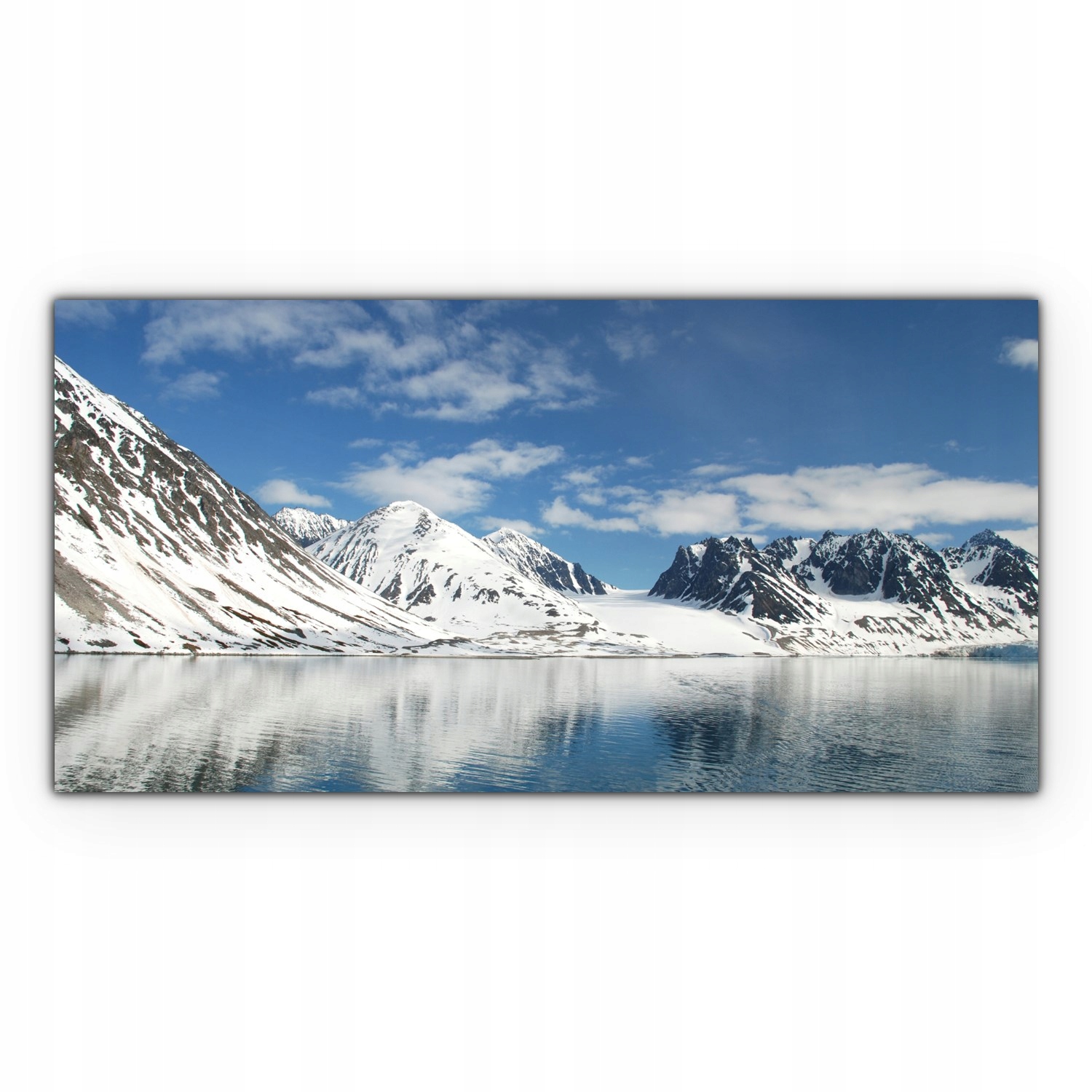 

Nowoczesny Canvas 120x60 Góry Spitsbergen Natura