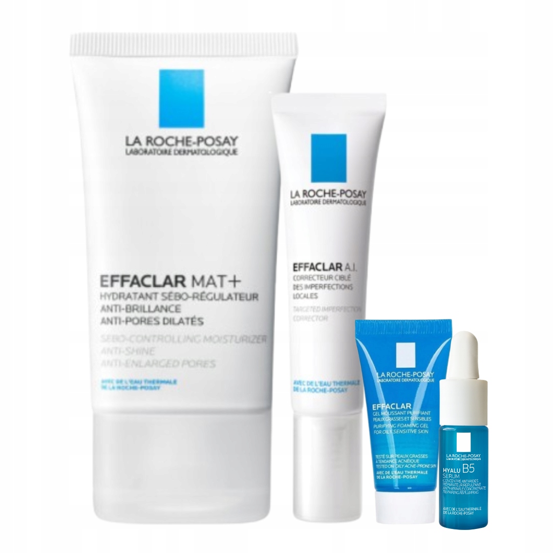 La Roche-Posay Effaclar Zestaw na trądzik: krem 40ml+Punktowy preparat 15ml