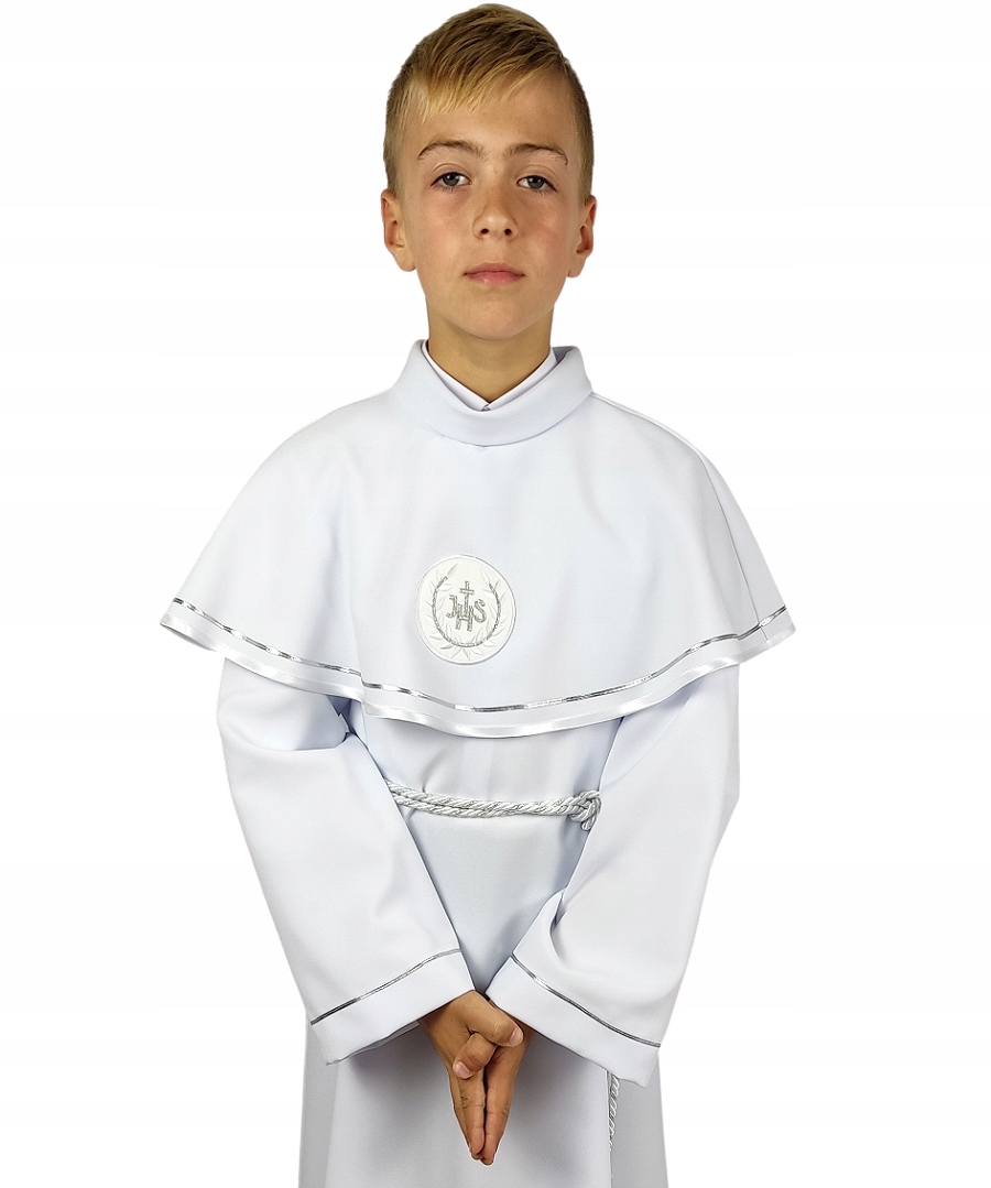 Alba komunijna - chłopiec, dziewczynka - r. 128 Marka inna