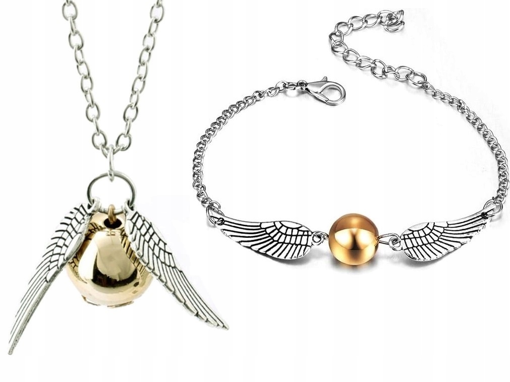 

Zestaw Naszyjnik Bransoletka Harry Potter Znicz