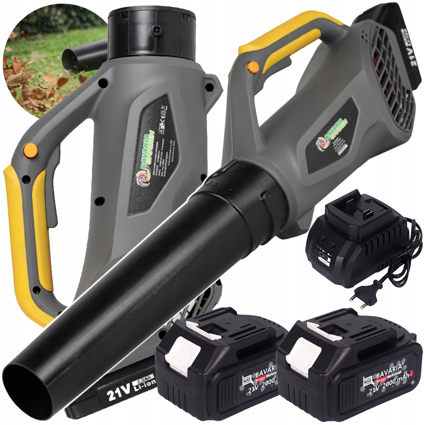 Elektrická Akumulátorová Bezkartáčová Záhradná Fúkačka Na Listy x2 21V