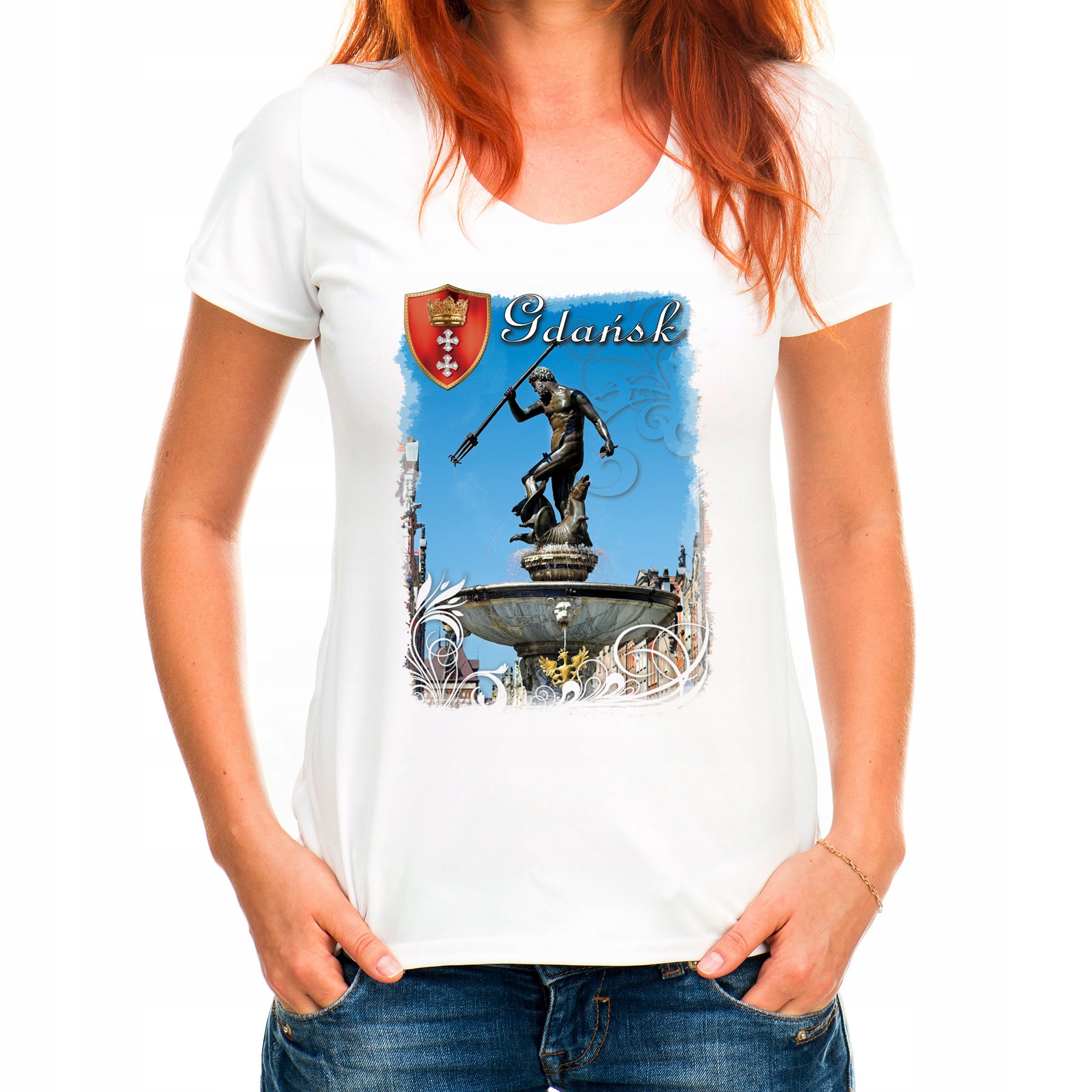 

Koszulka Gdańsk Neptun Foto (L):: L,: biały