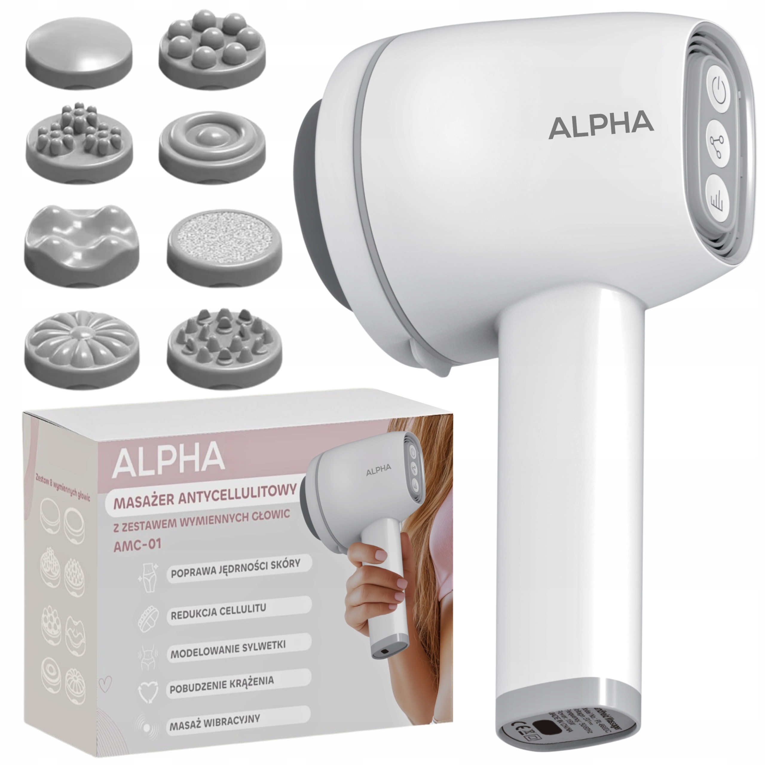 Masażer Antycellulitowy do Ciała i Pleców Wyszczuplający 8w1 Premium Spa