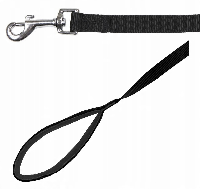 

Kerbl Smycz Nylon Czarna Z Uchwytem 2/100cm 83669