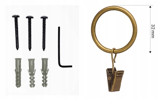 Karnisz BASIC Karnisze METAL Podwójny 400cm Długość drążka 400 cm