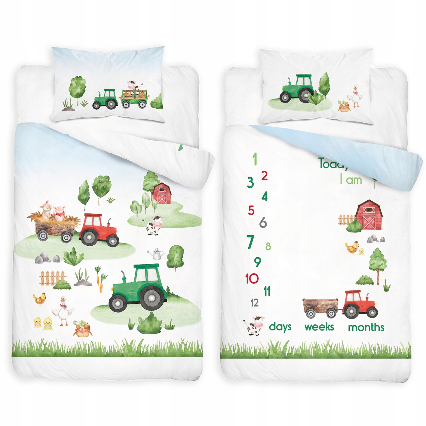 

Pościel 100x135 dla dzieci traktor ciągnik farma