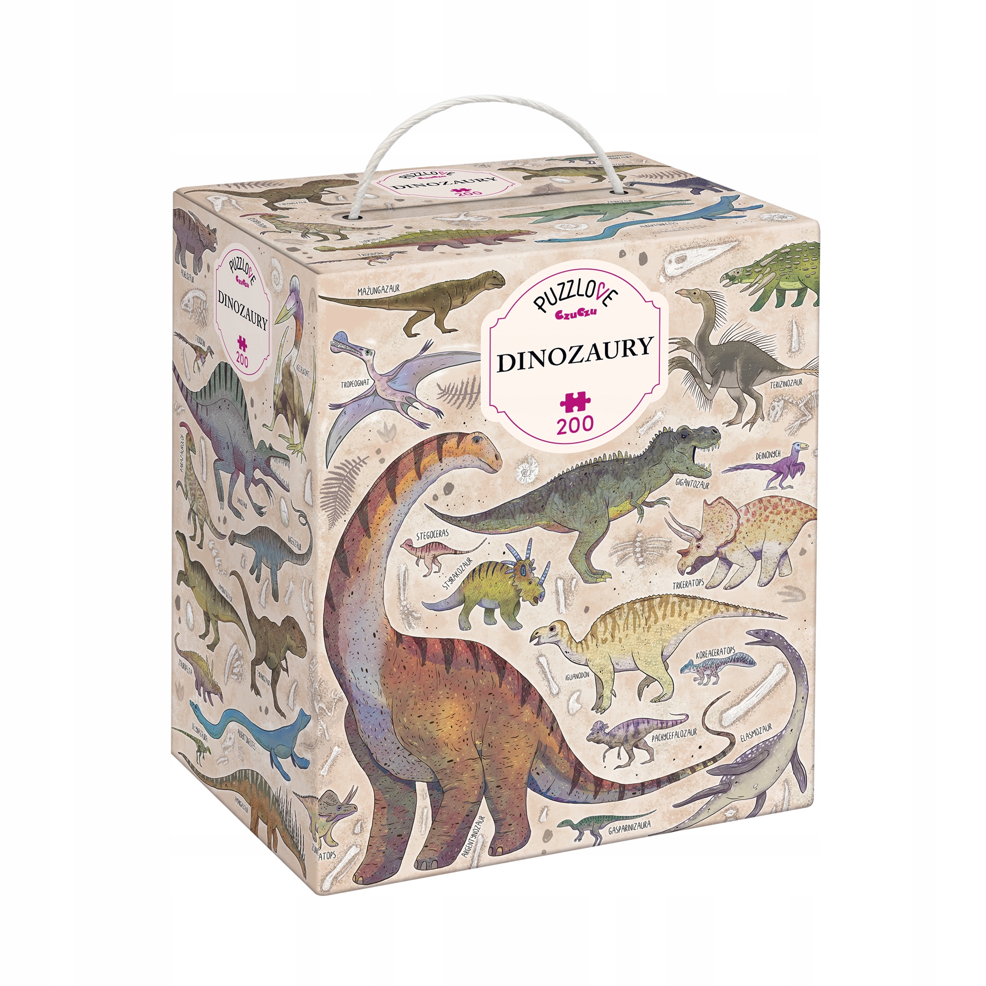 

Puzzlove CzuCzu Dinozaury 200 el. puzzle rodzinne
