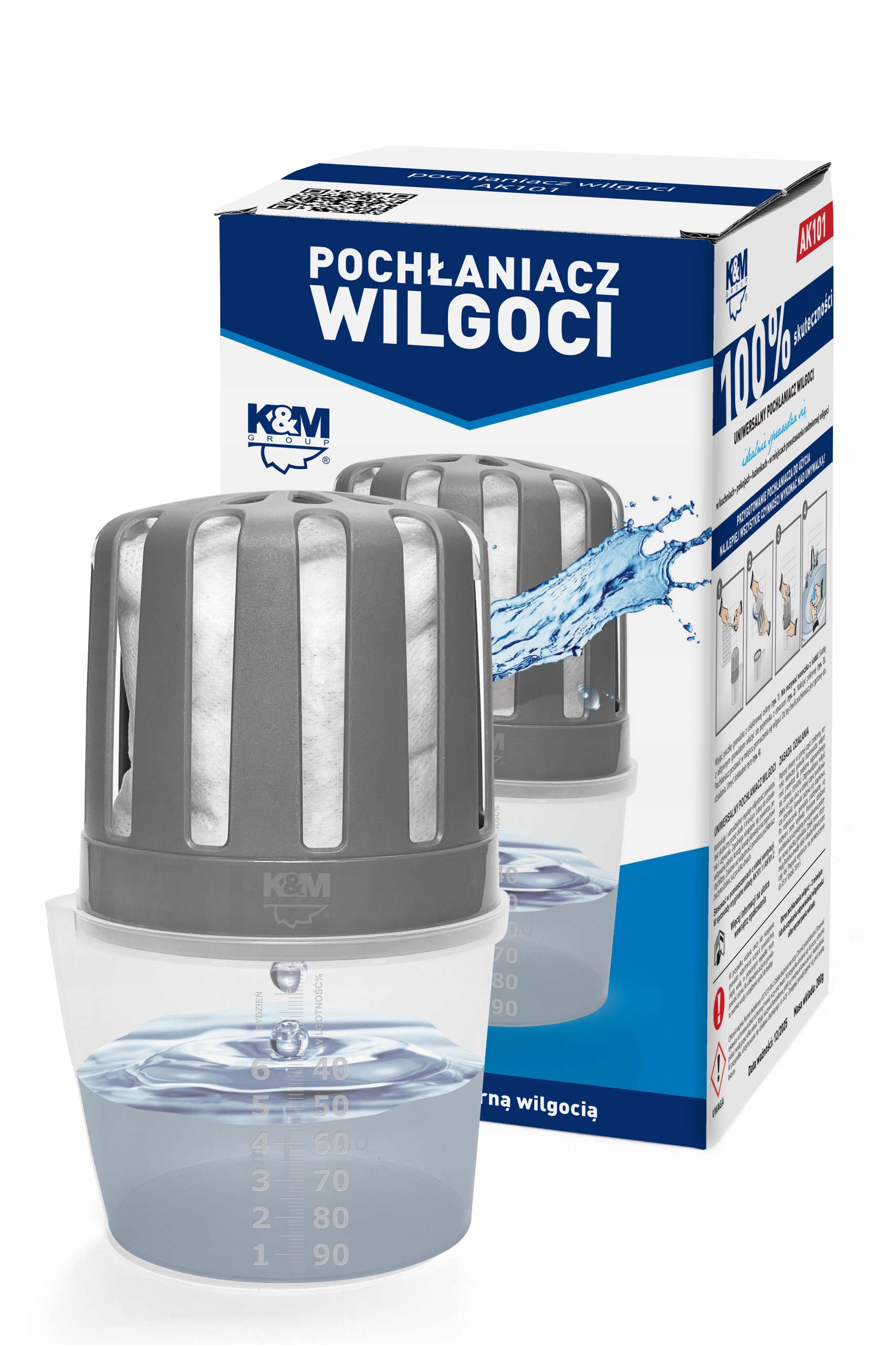 2X WKŁAD ZAPAS DO POCHŁANIACZA WILGOCI K&M Zastosowanie do pomieszczeń
