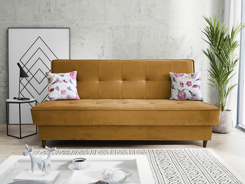 Wersalka kanapa sofa rozkładana JOY + poduszki Szerokość mebla 194 cm