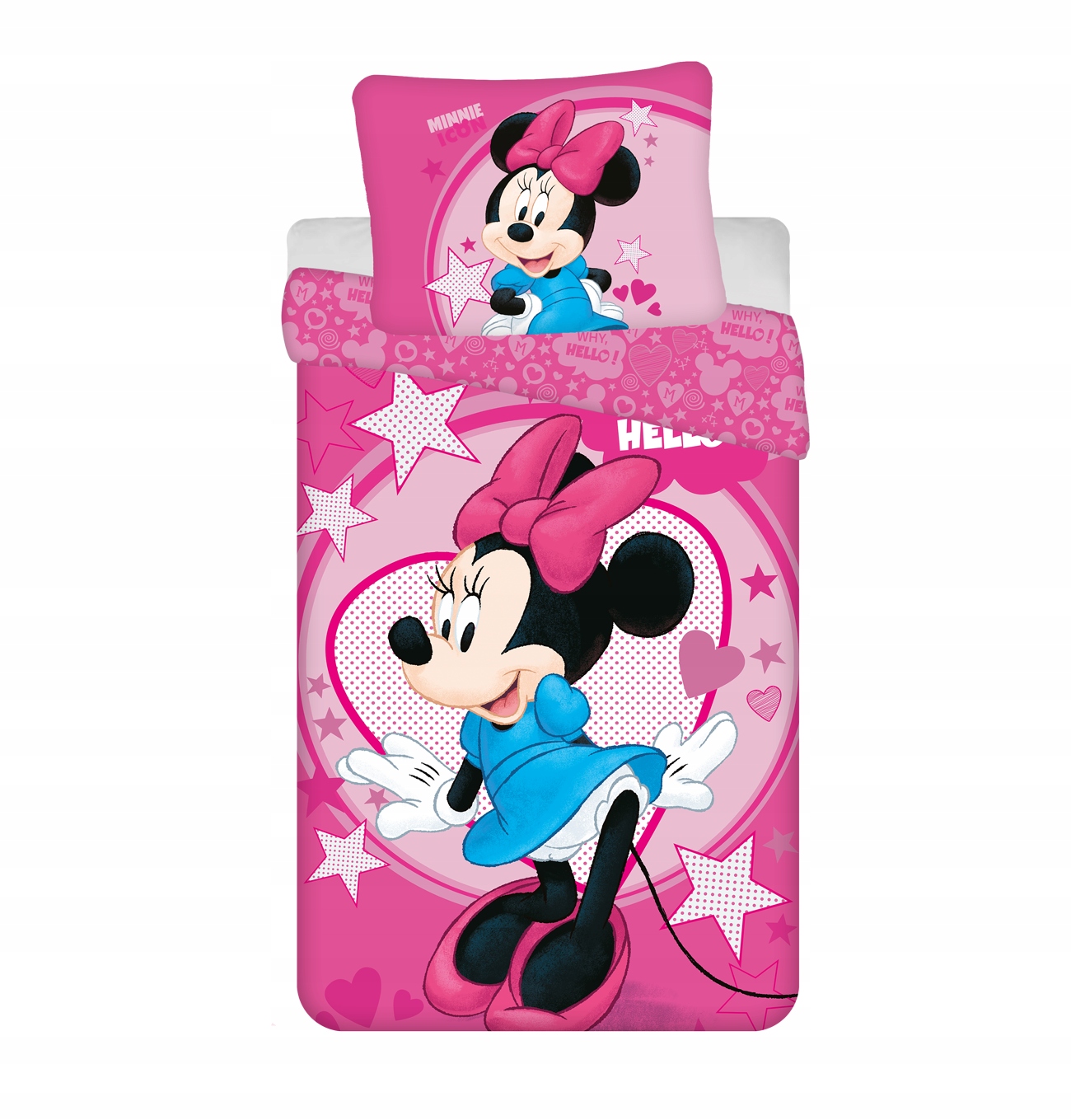 Komplet pościeli Jerry Fabrics 140 x 200 cm MYSZKA MINNIE