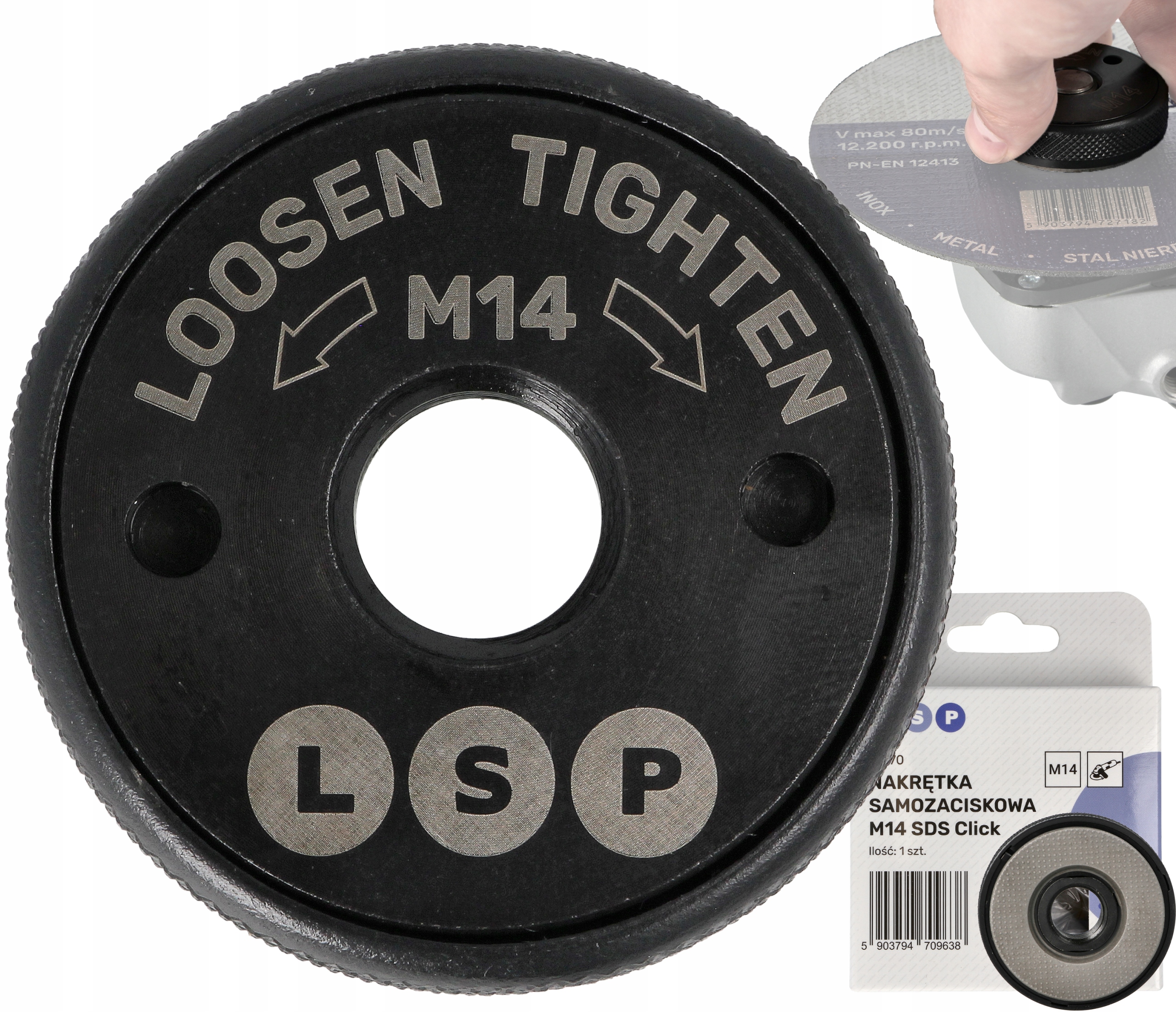 Nakrętka Samozaciskowa Do Szlifierki Kątowej M14 Na Szlifierke Uniwersalna-Zdjęcie-0