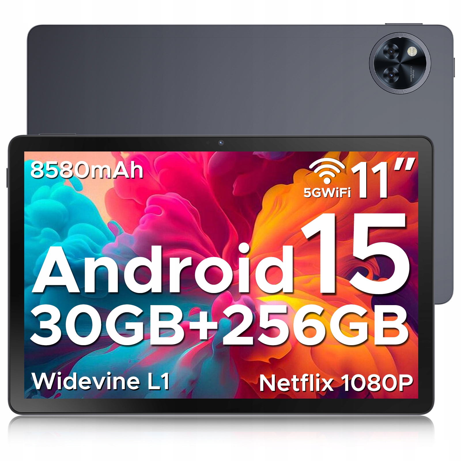 Tablet Doogee U11PRO 11” Android 15 30+256GB 8580mAh 13MP/90Hz/OTG/WIFI6/BT5.