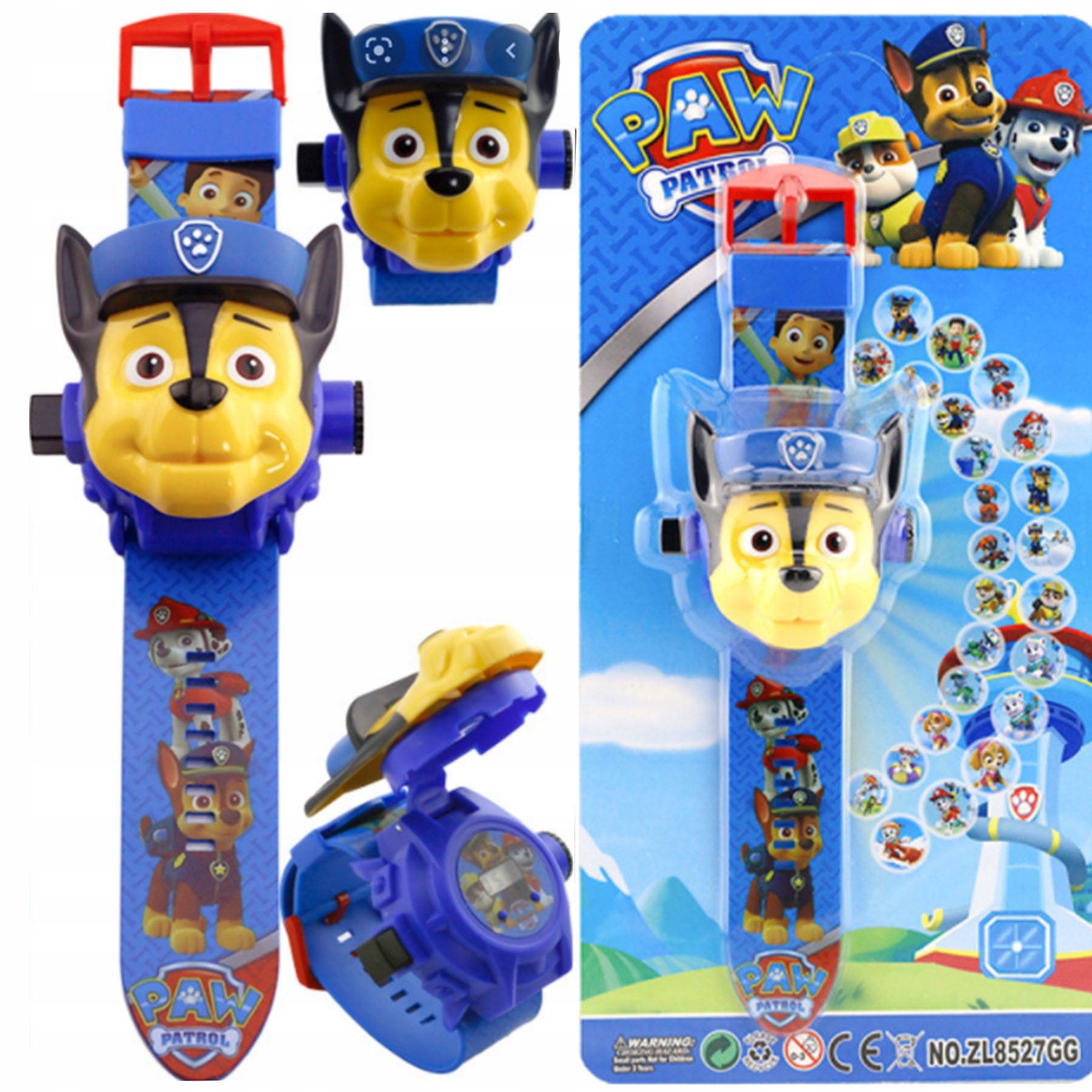 

Psi Patrol Chase Zegarek Cyfrowy 3D Z Projektorem