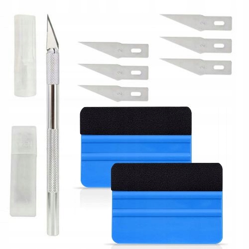 

2X Rakla Z Filcem 1X Nożyk Zestaw Do Oklejania