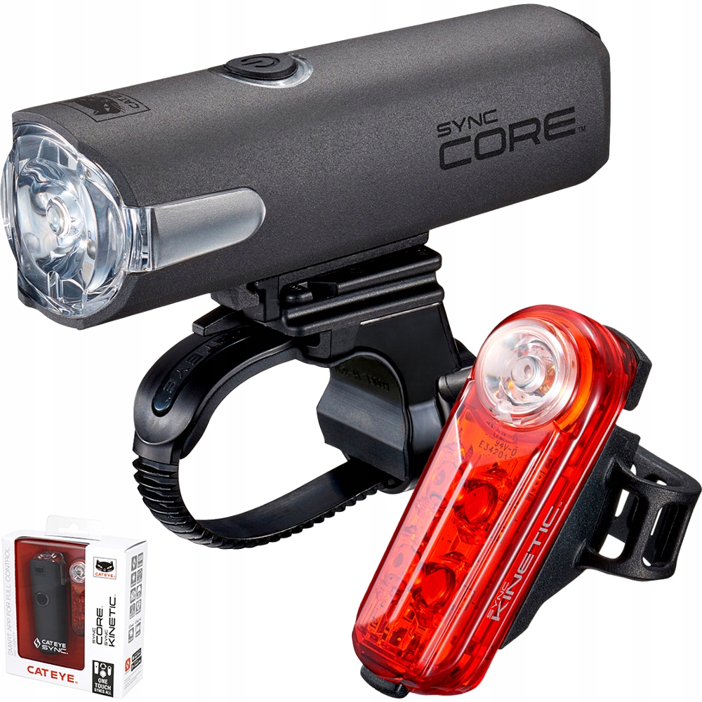 Zestaw lampek Cateye Sync Core Sync Kinetic Usb