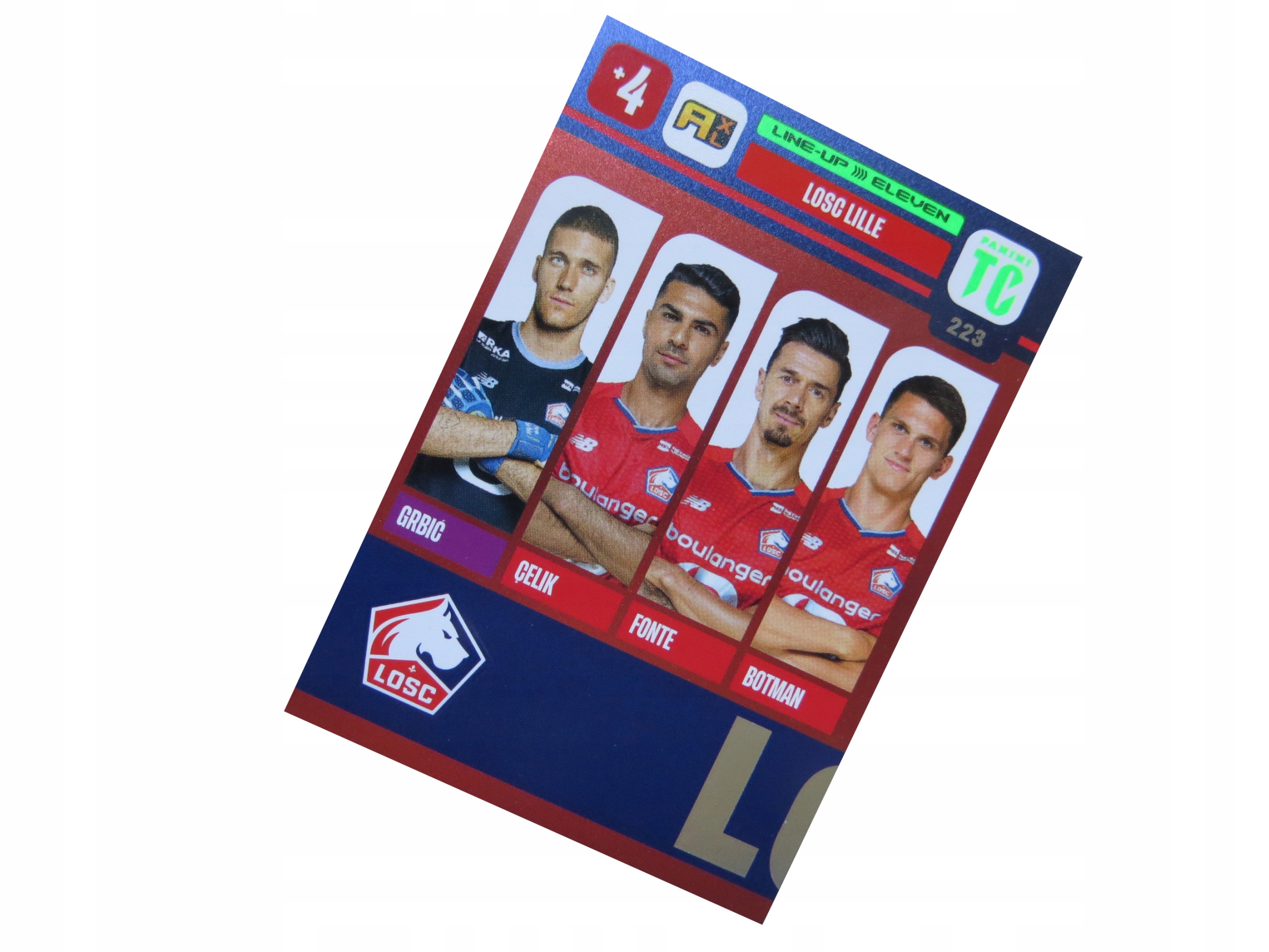 Panini Top Class Line-up Eleven Lille 223