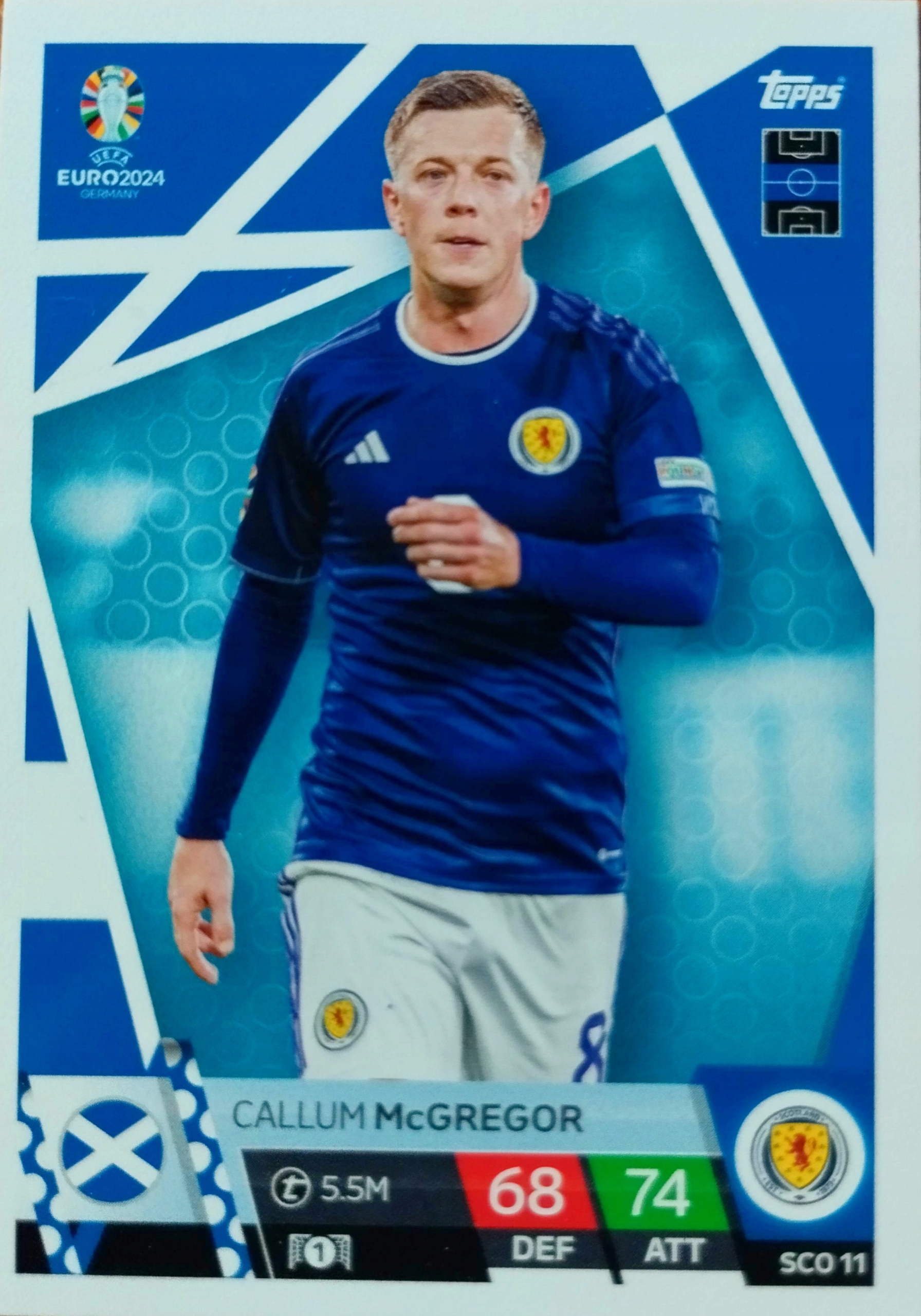 Euro 2024 Topps Match Attax Sco 11 Callum McGREGOR Szkocja