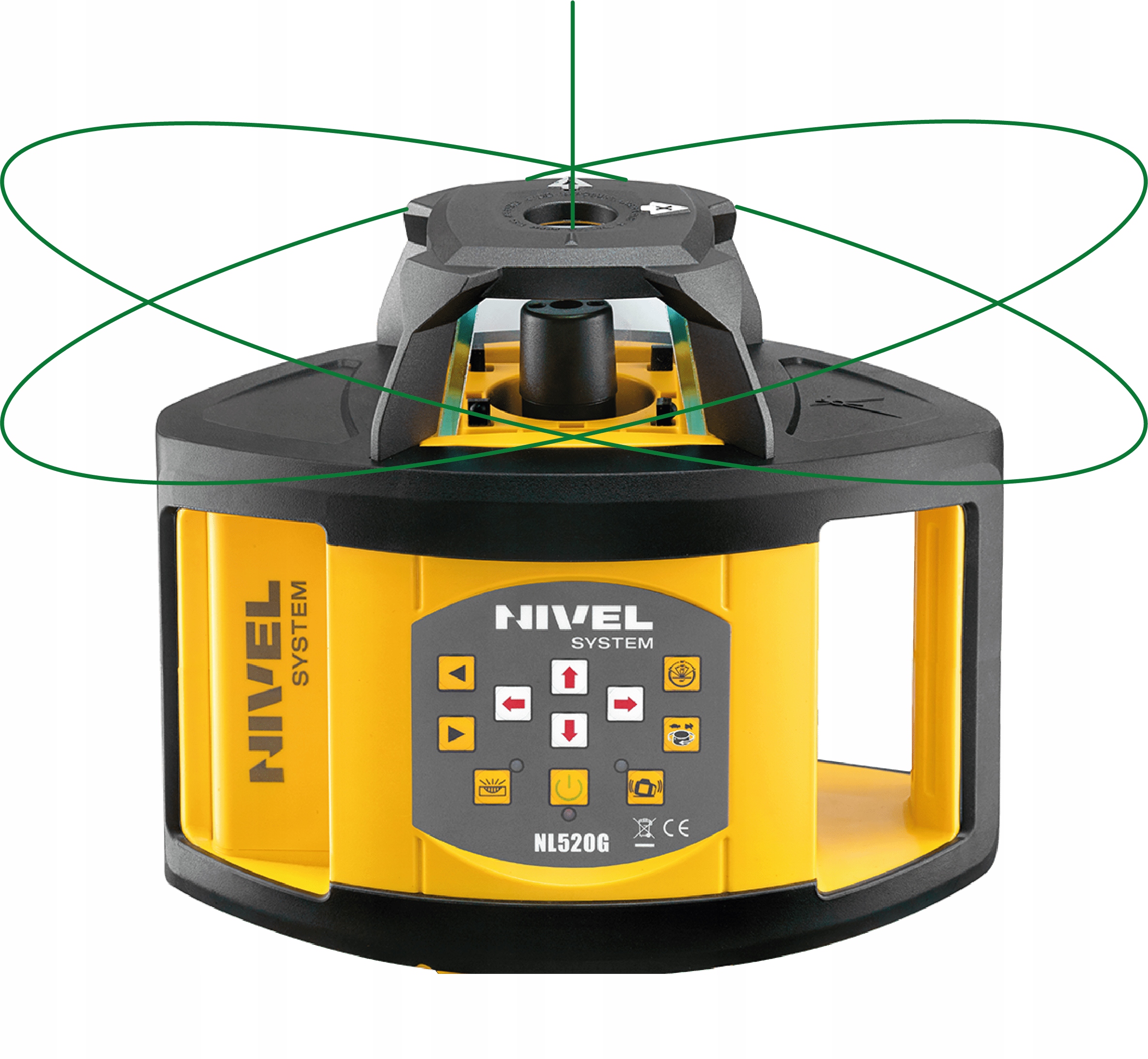 Niwelator laserowy NL520G DIGITAL ZIELONY ZESTAW Stopień ochrony IP54