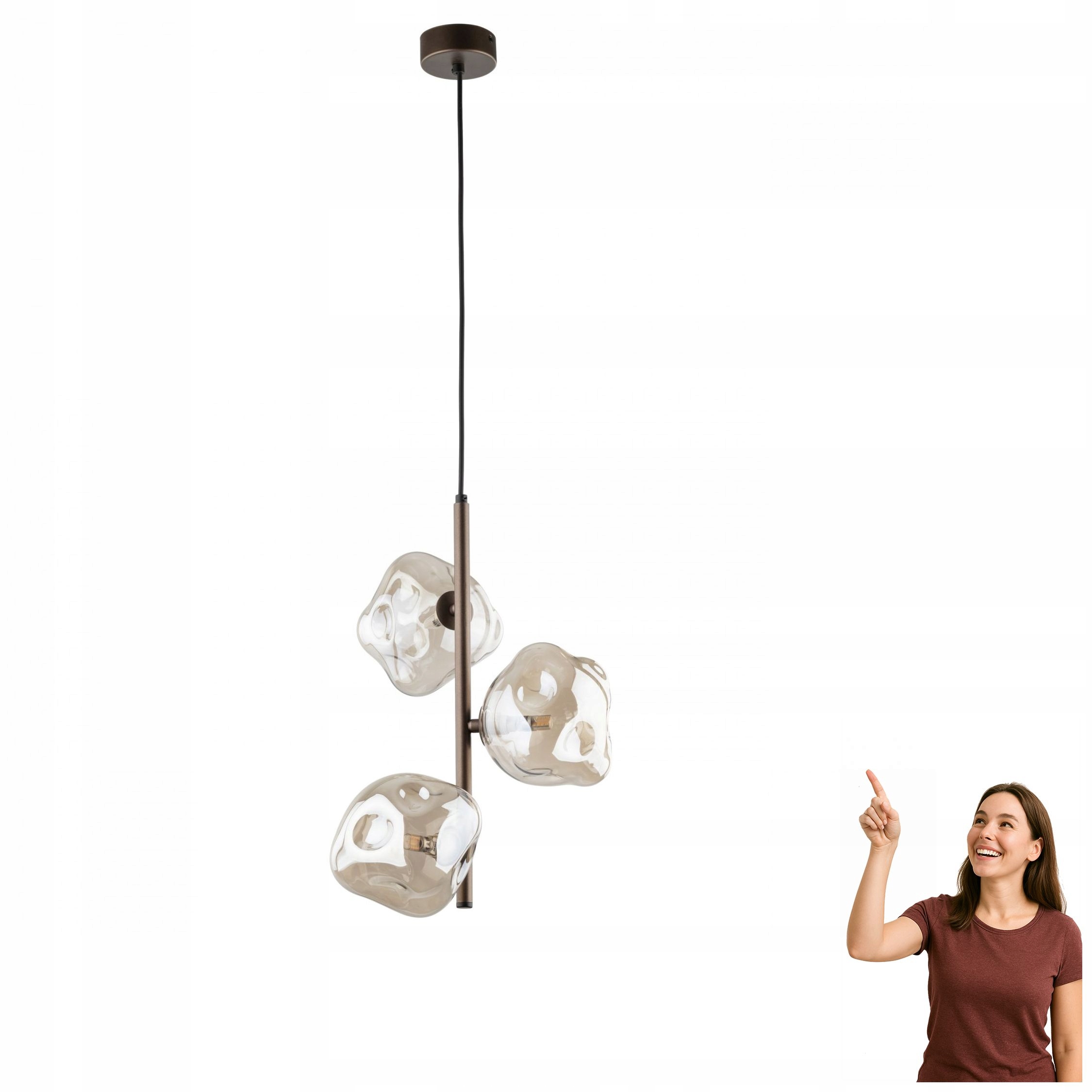 Závěsná lampa Lava Brown 11036 Tk Lighting