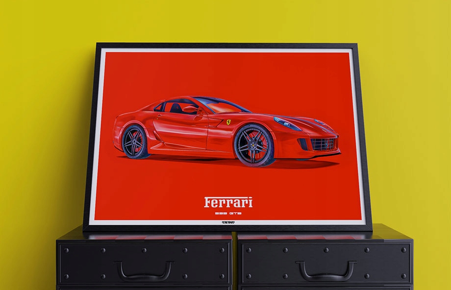 Премиум плакат Ferrari 599 GTB B1 100x70cm