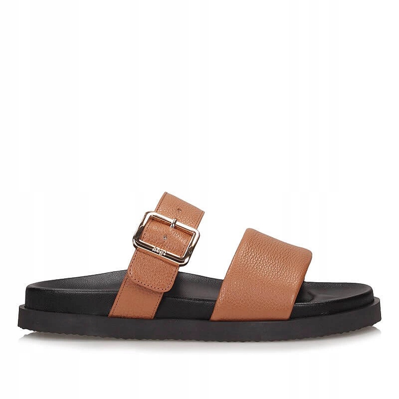 Stylové dámské Nazouváky Hogl 9-10 0833 Graincalf-Leder 2600 cognac