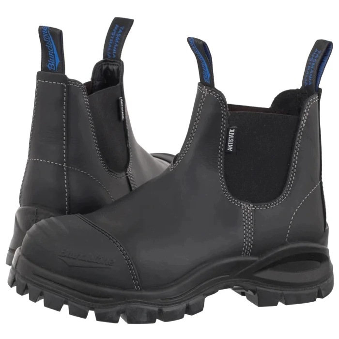 Kožené boty Blundstone 910 Black Černé