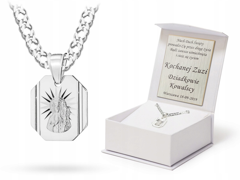 Stříbrný Řetízek 925 Pancr A Medailonem Gravírování