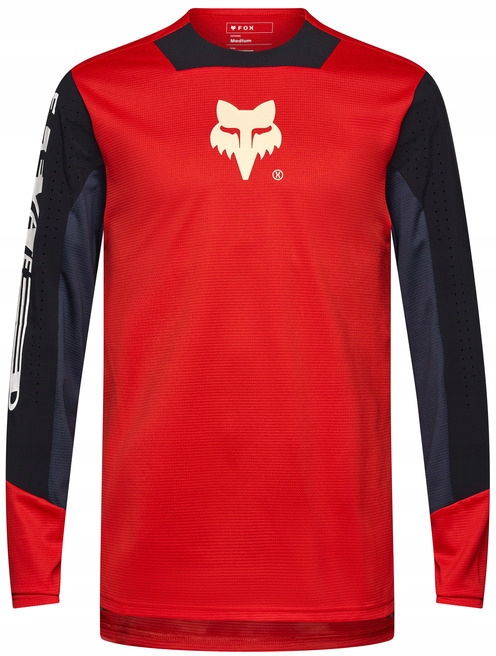 Koszulka Rowerowa Fox Defend Elevated Ls Jersey Fluorescent Red| r. L