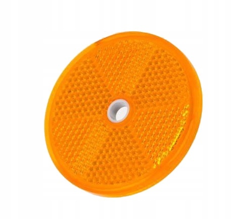 

Odblask Okrągły żółty pomarańczowy do przyczepki