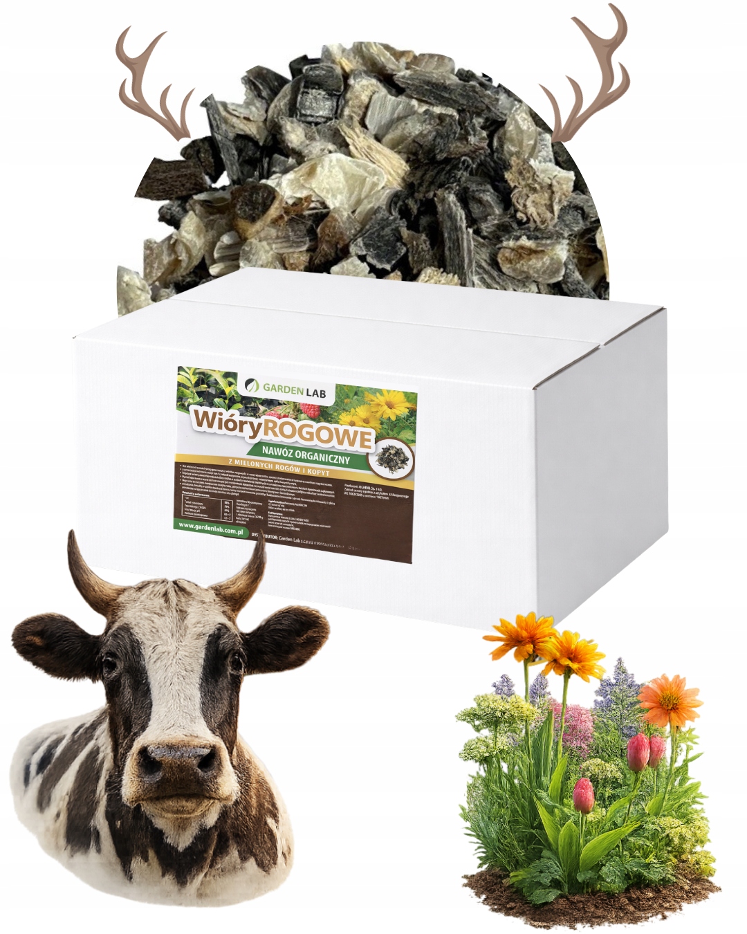 Organické jarní hnojivo rohovité hobliny 10 kg pod rajčata květy dusík 14%