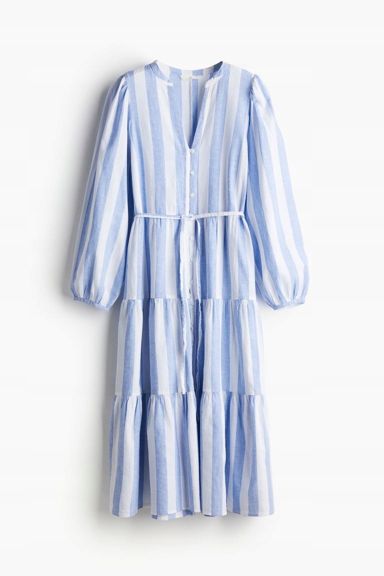 H&M 40/L lniana sukienka