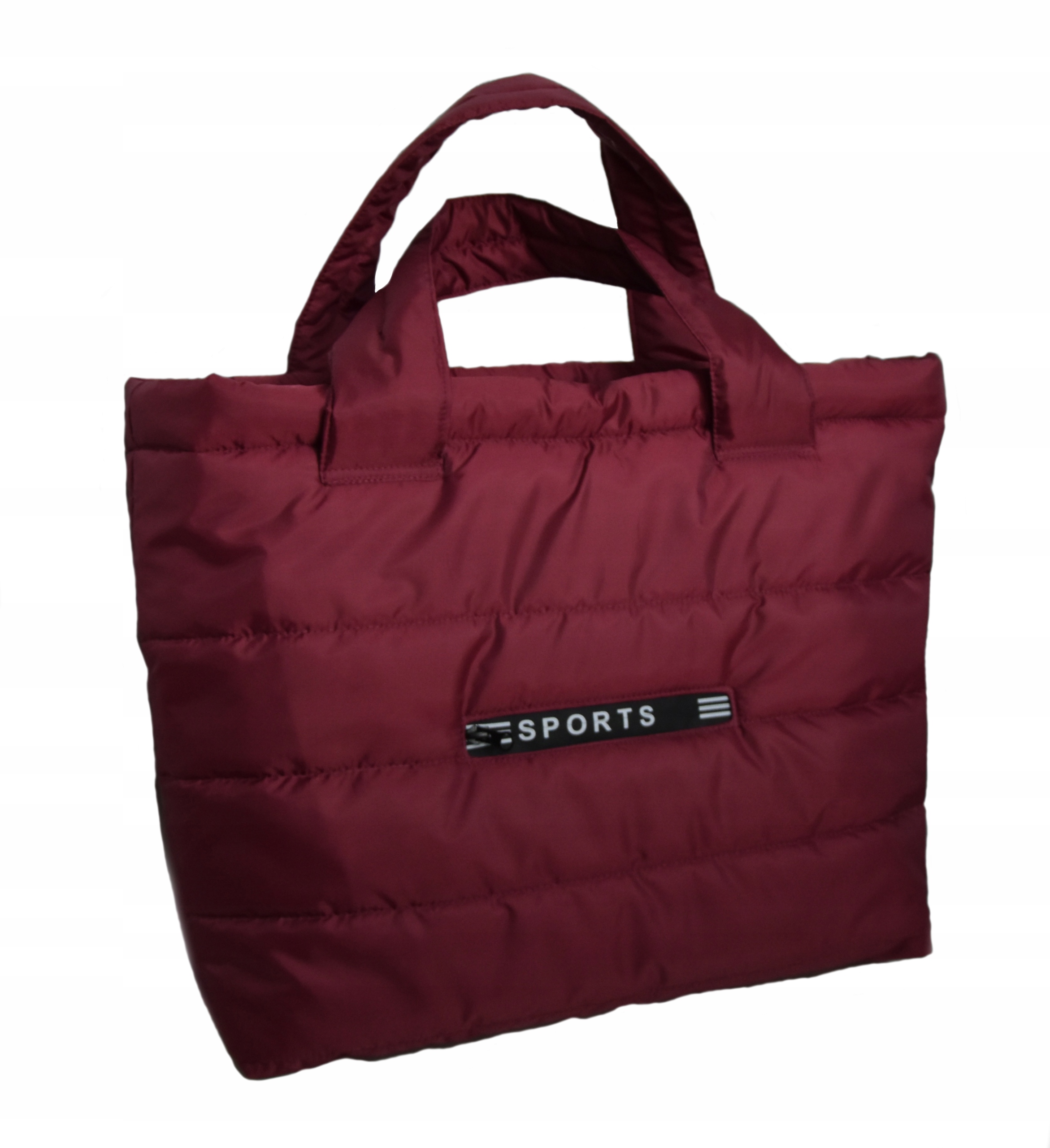 Torba Shopper Damska Pikowana Duża Sportowa A4