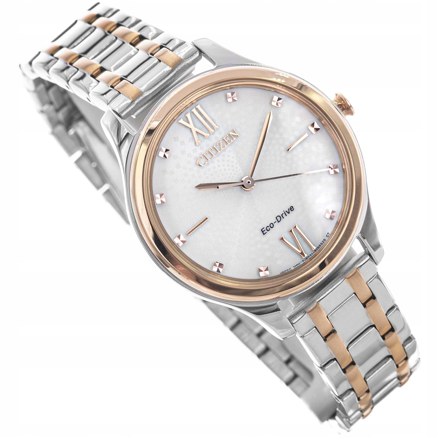 Dámské Hodinky Citizen EM0506-77A Stříbrno-zlaté Eco-drive Elegance Soalrny