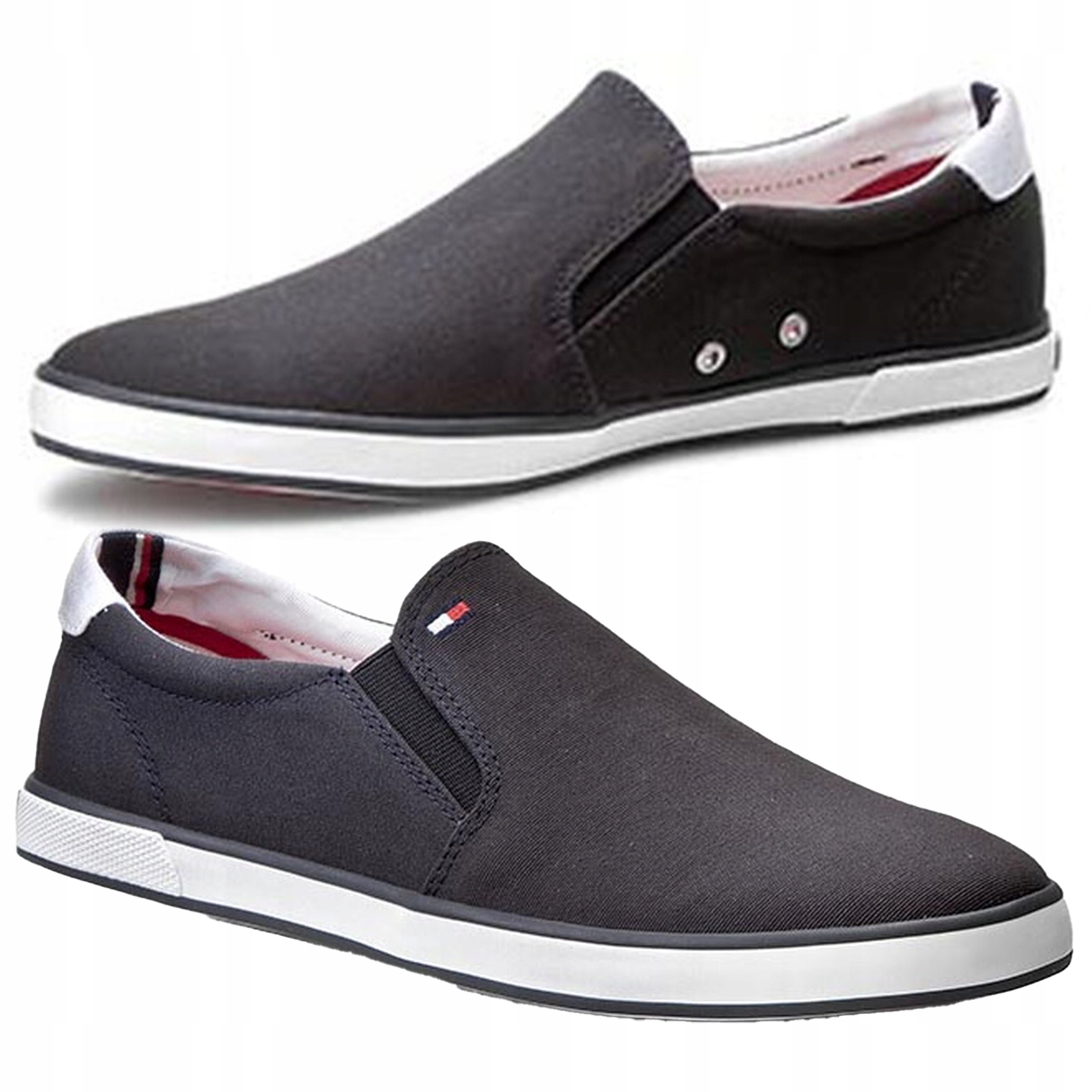 Tommy Hilfiger pánské sportovní boty tmavě modré slip-on nazouvací FM56820903 44